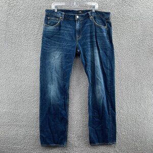 7 For All Mankind Jeans Austyn Mens 40 X 32 Relaxed Straight Blue Denim *